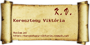 Keresztesy Viktória névjegykártya